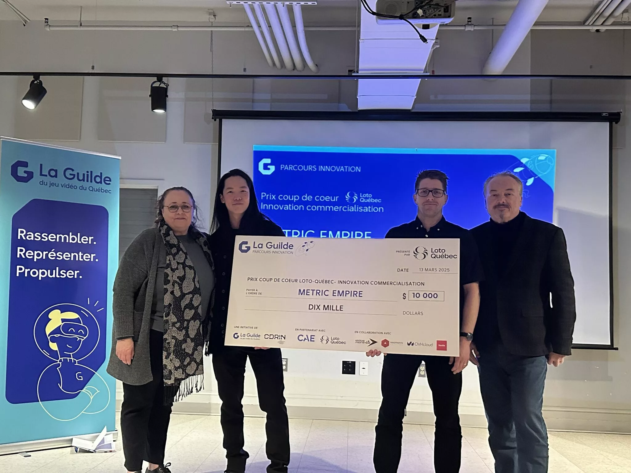 Gagnants du Prix Coup de Coeur Loto-Québec - innovation commercialisation - Metric Empire